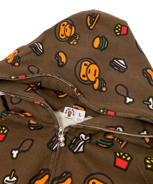 BABY MiLO（ベビーマイロ）BABY MiLO (ベビーマイロ) ジップパーカー ブラウン サイズ:Lの古着・服飾アイテム