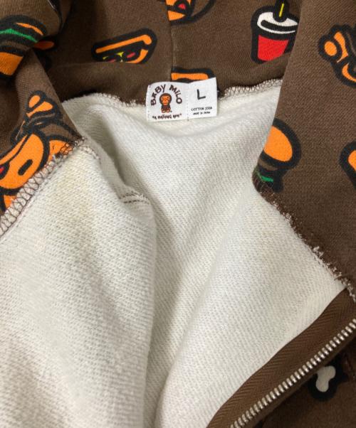 BABY MiLO（ベビーマイロ）BABY MiLO (ベビーマイロ) ジップパーカー ブラウン サイズ:Lの古着・服飾アイテム