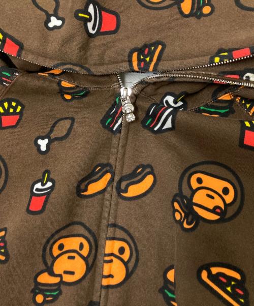 BABY MiLO（ベビーマイロ）BABY MiLO (ベビーマイロ) ジップパーカー ブラウン サイズ:Lの古着・服飾アイテム