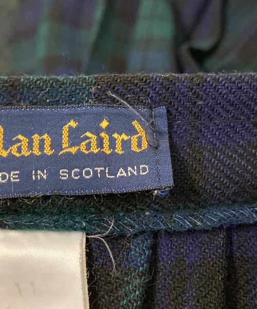 Clan Laird（クラン レアード）Clan Laird (クラン レアード) ダブルベルトスカート グリーン サイズ:下記参照の古着・服飾アイテム