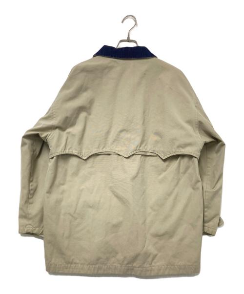 GREENISH（グリーニシュ）GREENISH (グリーニシュ) 襟コーデュロイワークジャケット ネイビー×ベージュ サイズ:Mの古着・服飾アイテム