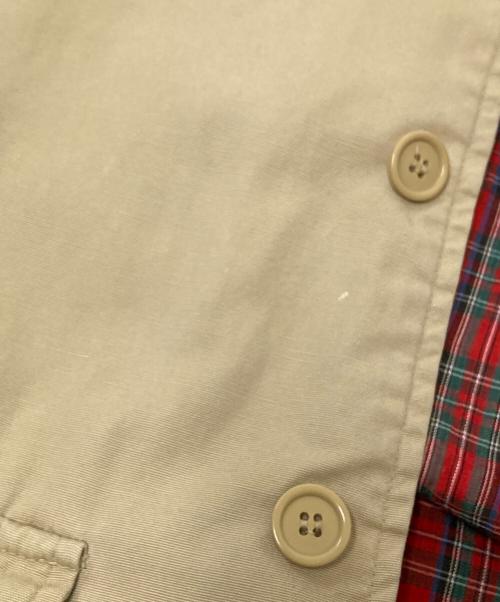 GREENISH（グリーニシュ）GREENISH (グリーニシュ) 襟コーデュロイワークジャケット ネイビー×ベージュ サイズ:Mの古着・服飾アイテム