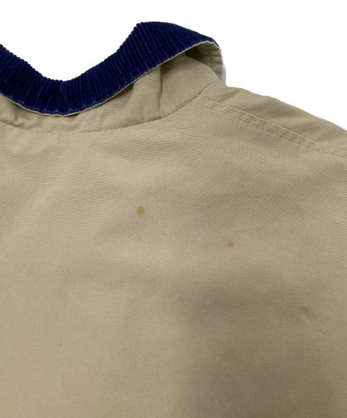 GREENISH（グリーニシュ）GREENISH (グリーニシュ) 襟コーデュロイワークジャケット ネイビー×ベージュ サイズ:Mの古着・服飾アイテム