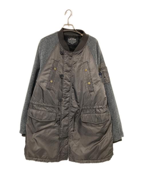 Cube Sugar（キューブシュガー）Cube Sugar (キューブシュガー) N-3Bタイプボアコート グレー サイズ:Mの古着・服飾アイテム