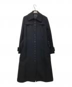 KATHARINE HAMNETTキャサリンハムネット）の古着「ナポレオンコート」｜ブラック