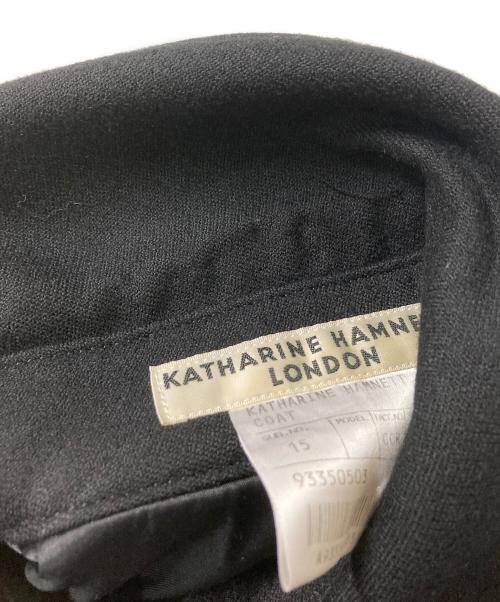 KATHARINE HAMNETT（キャサリンハムネット）KATHARINE HAMNETT (キャサリンハムネット) ナポレオンコート ブラック サイズ:Mの古着・服飾アイテム