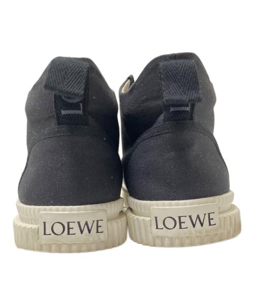 LOEWE（ロエベ）LOEWE (ロエベ) ハイカットスニーカー ブラック×ホワイト サイズ:36の古着・服飾アイテム