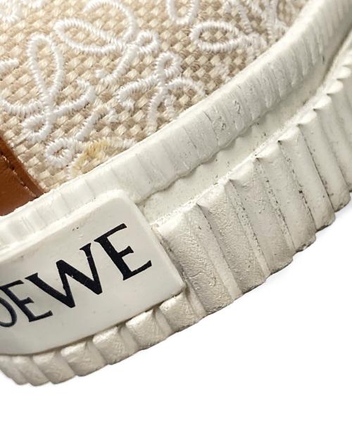 LOEWE（ロエベ）LOEWE (ロエベ) ハイカットスニーカー ホワイト×ブラウン サイズ:37の古着・服飾アイテム