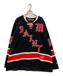 SAINT MICHAEL（セントマイケル）の古着「LS GAME SHIRT」｜レッド×ブラック