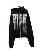 LAST NESTラストネスト）の古着「RISK JIP UP HOODIE」｜ブラック