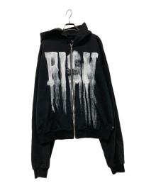 LAST NEST（ラストネスト）の古着「RISK JIP UP HOODIE」｜ブラック