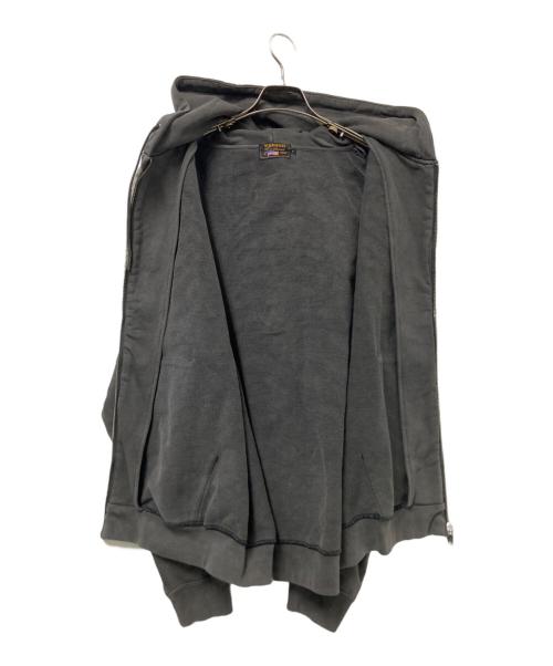 VANSON（バンソン）VANSON (バンソン) ボーンプリントジップパーカー グレー サイズ:Lの古着・服飾アイテム