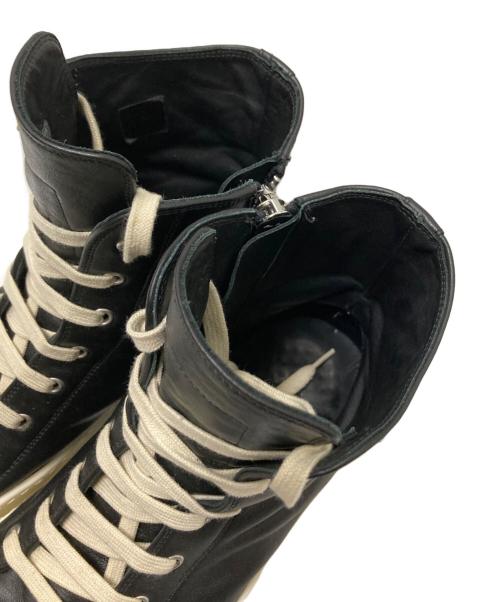 RICK OWENS（リックオウエンス）RICK OWENS (リックオウエンス) Ramones sneakers ブラック×ホワイト サイズ:42の古着・服飾アイテム
