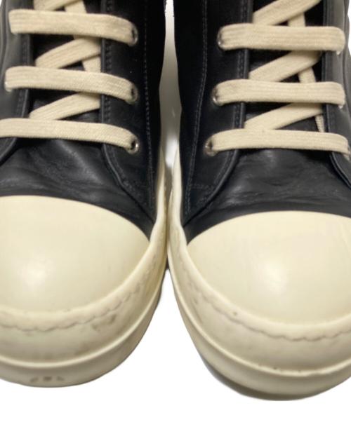 RICK OWENS（リックオウエンス）RICK OWENS (リックオウエンス) Ramones sneakers ブラック×ホワイト サイズ:42の古着・服飾アイテム
