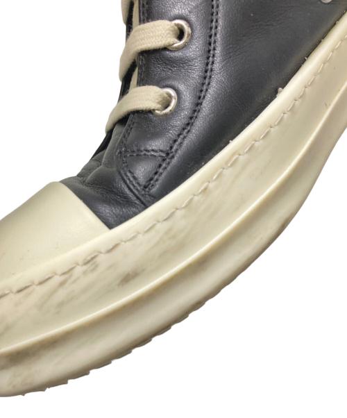 RICK OWENS（リックオウエンス）RICK OWENS (リックオウエンス) Ramones sneakers ブラック×ホワイト サイズ:42の古着・服飾アイテム