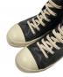 中古・古着 RICK OWENS (リックオウエンス) Ramones sneakers ブラック×ホワイト サイズ:42：100000円