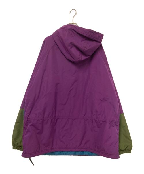 L.L.Bean（エルエルビーン）L.L.Bean (エルエルビーン) 90‘Ｓアノラックパーカー パープル×グリーン サイズ:Lの古着・服飾アイテム