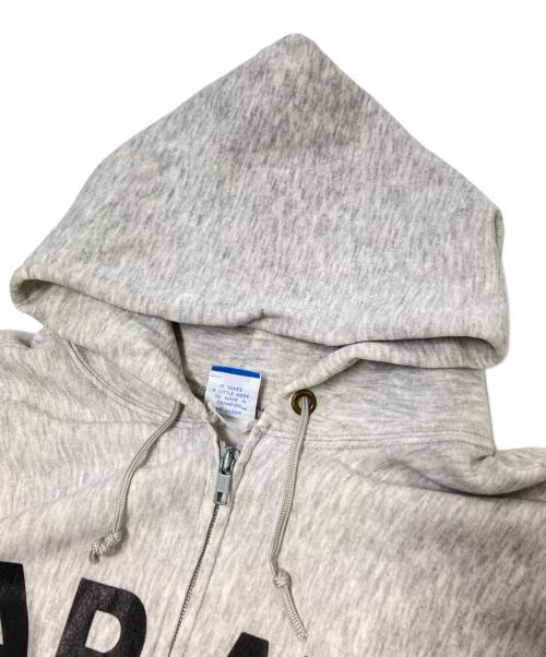 Champion（チャンピオン）Champion (チャンピオン) 90‘SARMY ロゴジップパーカー グレー サイズ:Lの古着・服飾アイテム