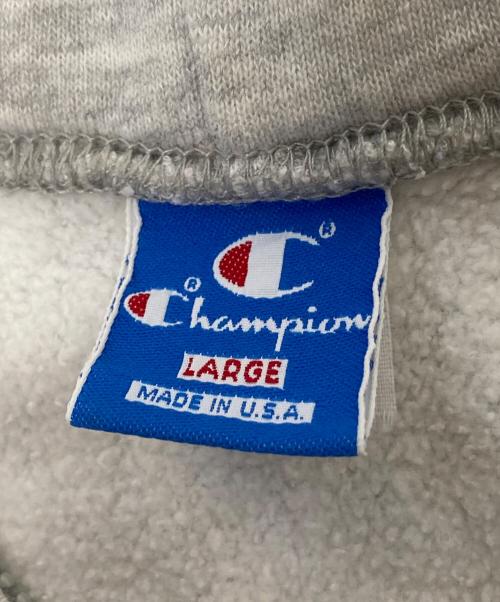 Champion（チャンピオン）Champion (チャンピオン) 90‘SARMY ロゴジップパーカー グレー サイズ:Lの古着・服飾アイテム