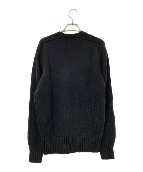 LACOSTE（ラコステ）LACOSTE (ラコステ) ブランドネームロゴシャギーニッティングセーター ブラック サイズ:US:Sの古着・服飾アイテム