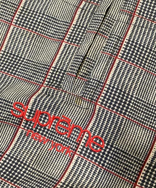SUPREME（シュプリーム）SUPREME (シュプリーム) Track Half Zip Pullover レッド×ベージュ サイズ:Mの古着・服飾アイテム