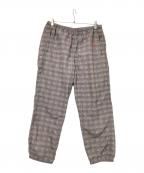 SUPREMEシュプリーム）の古着「Glen Check Track Pant」｜レッド×ベージュ