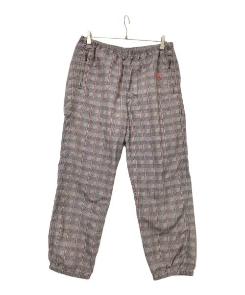 SUPREME（シュプリーム）SUPREME (シュプリーム) Glen Check Track Pant レッド×ベージュ サイズ:Mの古着・服飾アイテム