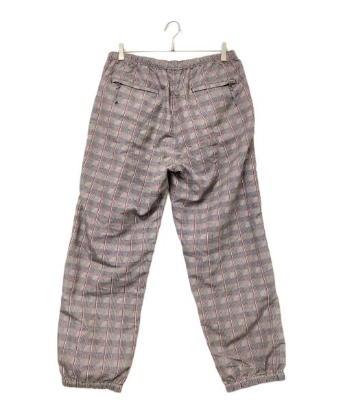 SUPREME（シュプリーム）SUPREME (シュプリーム) Glen Check Track Pant レッド×ベージュ サイズ:Mの古着・服飾アイテム