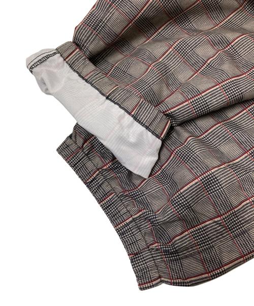 SUPREME（シュプリーム）SUPREME (シュプリーム) Glen Check Track Pant レッド×ベージュ サイズ:Mの古着・服飾アイテム