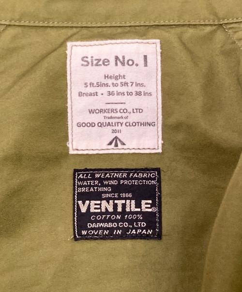 WORKERS（ワーカーズ）WORKERS (ワーカーズ) VENTILE RAF PARKA オリーブ サイズ:1の古着・服飾アイテム