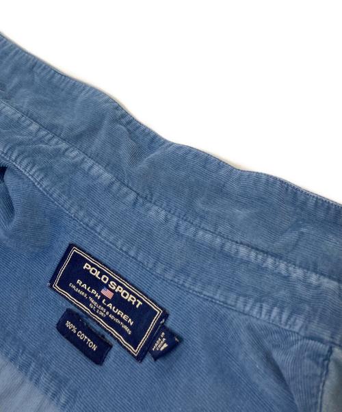 POLO SPORT（ポロスポーツ）POLO SPORT (ポロスポーツ) Corduroy Western Shirt ブルー サイズ:Mの古着・服飾アイテム