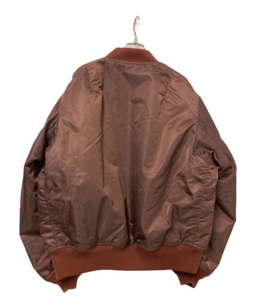 BEAMS（ビームス）BEAMS (ビームス) リラックスフィット THERMOLITE(R) MA-1 ブラウン×オレンジ サイズ:Lの古着・服飾アイテム