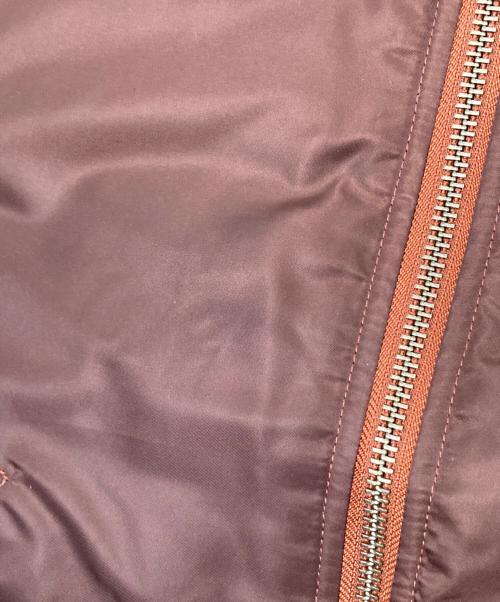 BEAMS（ビームス）BEAMS (ビームス) リラックスフィット THERMOLITE(R) MA-1 ブラウン×オレンジ サイズ:Lの古着・服飾アイテム