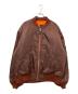 BEAMS（ビームス）の古着「リラックスフィット THERMOLITE(R) MA-1」｜ブラウン×オレンジ