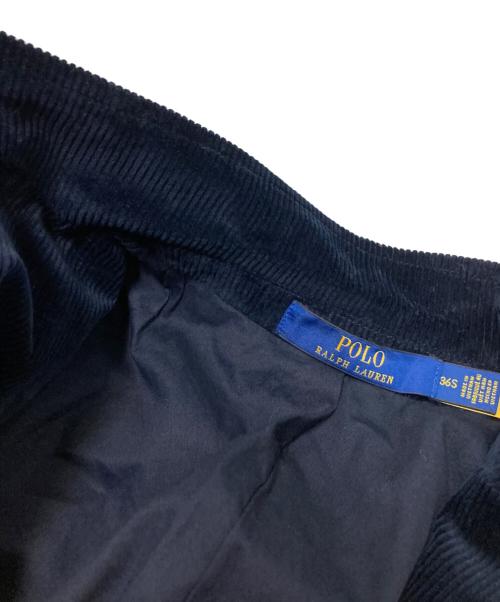 POLO RALPH LAUREN（ポロ・ラルフローレン）POLO RALPH LAUREN (ポロ・ラルフローレン) モダンフィットストレッチコーデュロイセットアップ ネイビー サイズ:トップス36(S)・パンツW28×L32の古着・服飾アイテム