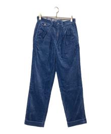 POLO RALPH LAUREN（ポロ・ラルフローレン）の古着「ツータックコーデュロイパンツ」｜ブルー