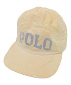 POLO SPORTポロスポーツ）の古着「90‘Sキャップ」｜ベージュ