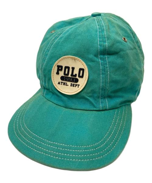 POLO RALPH LAUREN（ポロ・ラルフローレン）POLO RALPH LAUREN (ポロ・ラルフローレン) 90‘Sロゴパッチダックキャップ グリーン サイズ:下記参照の古着・服飾アイテム