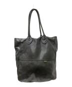 VANSONバンソン）の古着「レザートートバッグ」｜ブラック