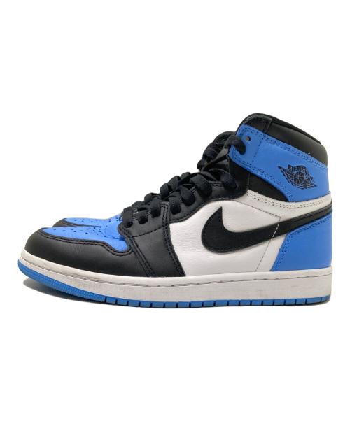 NIKE（ナイキ）NIKE (ナイキ) AIR JORDAN 1 RETRO HIGH OG(エア ジョーダン 1 レトロ ) ブラック×ブルー サイズ:24.5cmの古着・服飾アイテム