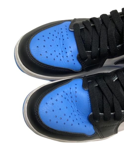 NIKE（ナイキ）NIKE (ナイキ) AIR JORDAN 1 RETRO HIGH OG(エア ジョーダン 1 レトロ ) ブラック×ブルー サイズ:24.5cmの古着・服飾アイテム