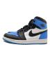 NIKE (ナイキ) AIR JORDAN 1 RETRO HIGH OG(エア ジョーダン 1 レトロ ) ブラック×ブルー サイズ:24.5cm：7000円