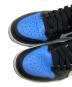 中古・古着 NIKE (ナイキ) AIR JORDAN 1 RETRO HIGH OG(エア ジョーダン 1 レトロ ) ブラック×ブルー サイズ:24.5cm：7000円