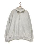 blurhms ROOTSTOCKブラームスルーツストック）の古着「Thin-Sweat Half-Zip P/O」｜グレー