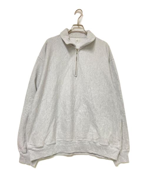 blurhms ROOTSTOCK（ブラームスルーツストック）blurhms ROOTSTOCK (ブラームスルーツストック) Thin-Sweat Half-Zip P/O グレー サイズ:3の古着・服飾アイテム