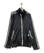 adidasアディダス）の古着「復刻万国旗タグ トラックジャケット」｜ブラック×ホワイト