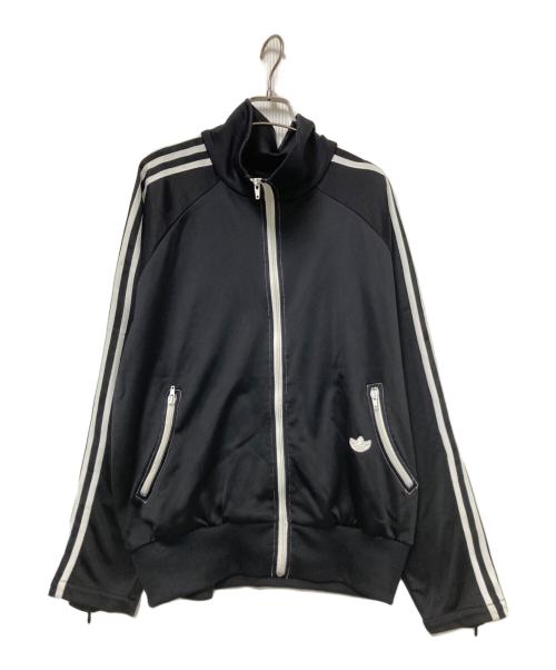 adidas（アディダス）adidas (アディダス) 復刻万国旗タグ トラックジャケット ブラック×ホワイト サイズ:105の古着・服飾アイテム