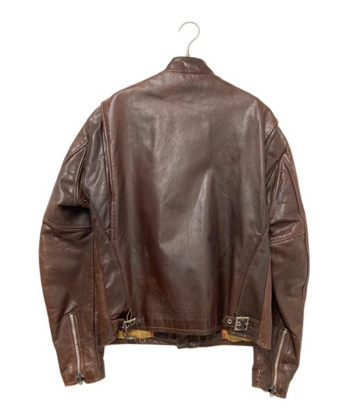 Schott（ショット）Schott (ショット) シングルレザージャケット ブラウン サイズ:44の古着・服飾アイテム
