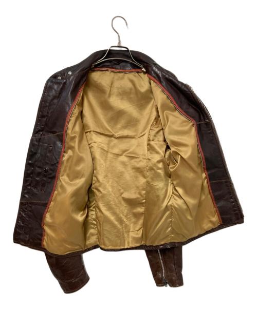 Schott（ショット）Schott (ショット) シングルレザージャケット ブラウン サイズ:44の古着・服飾アイテム