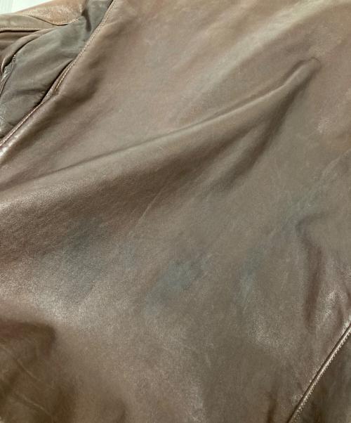 Schott（ショット）Schott (ショット) シングルレザージャケット ブラウン サイズ:44の古着・服飾アイテム